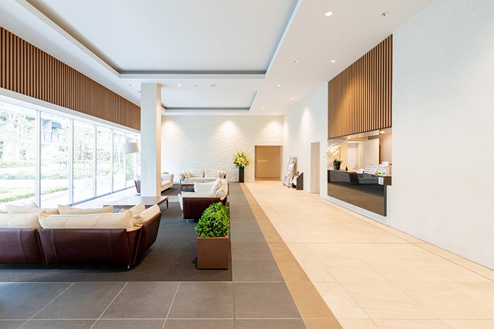 レジデンスのエントランス