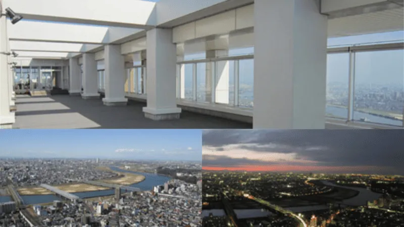 ※アイ・リンクタウン展望施設からの眺め。